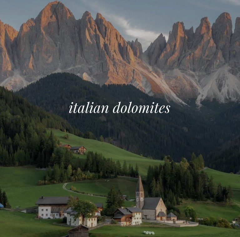 Dolomites, Italy style guide