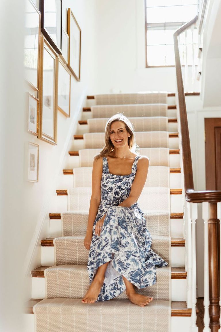 hyacinth house blue floral seaport midi dress Multi Blue Leafy Floral Mimi Midi Dress main image 0