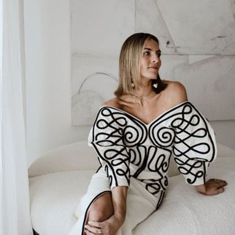 FARM Rio | Belted Printed Linen Halterneck Mini Dress
